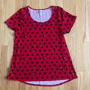 LuLaRoe Simply Comfortable Top - Disney/Minnie Mouse